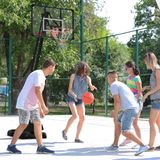 SPORTNOW Höhenverstellbarer Basketballständer 293-350 cm mit rollbarem Backboard aus Stahl für Garten & Sportplatz  Aosom.de