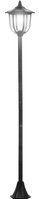 Outsunny Solar Gartenleuchte LED Gartenlaterne 30/60 Lumen, Kunststoff Schwarz, Ø26,5 x H177 cm, ideal für Garten & Terrasse  Aosom.de