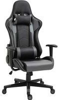 Vinsetto Ergonomischer Bürostuhl Gaming Stuhl Drehstuhl aus Kunstleder & Schaumstoff Schwarz 67,5x74x126-136cm für komfortables Arbeiten & Spielen  Aosom.de