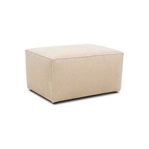Hocker 101017, Polsterhocker, Cord, modular, 80 x 60 x 43 cm (BxTxH), creme  Aosom