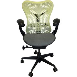 Refurbished - Herman Miller Mirra Lime Yellow - 60 maanden garantie - 90 dagen bedenktijd