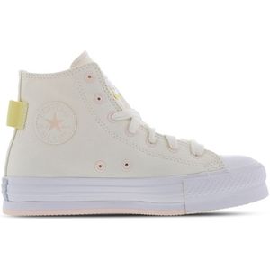 Converse Ctas Eva Lift Platform High Kindersneakers - Beige - Maat 37 - Textil, Leer
