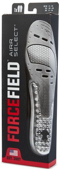 Forcefield Airr Select Unisex Insoles - Zwart - Maat: 44-45 - Gel Insole - Foot Locker