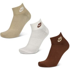 Nike - Everyday Cushioned - Enkelsokken - Beige - 3 Pack