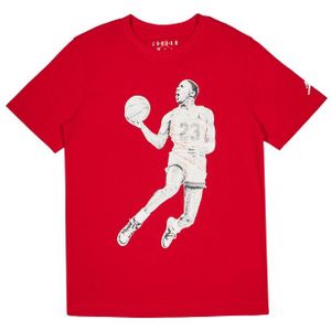 Jordan Air T-shirts Kinder - Rood - Maat 137 - 147 CM - Katoen Jersey