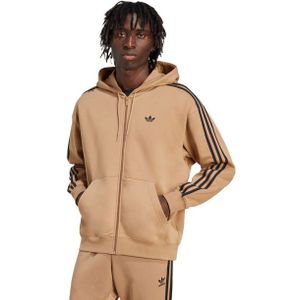 adidas - Hoodie - Fleece - Grijs - Losse Pasvorm
