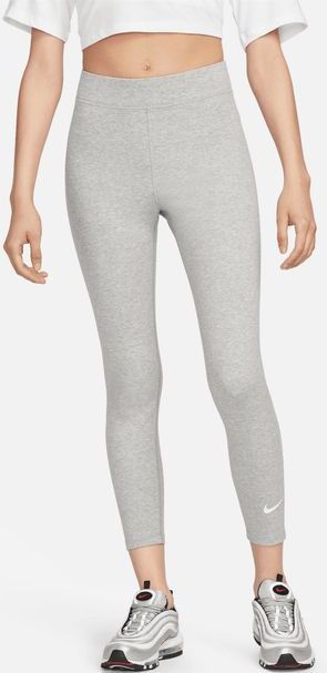 Nike Sportswear Leggings Dames - Grijs - Maat XS - Katoen Jersey
