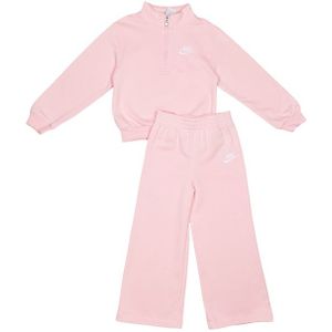 Nike Club Lbr Hz Trainingspakken Peuter - Roze - Maat 92 - 98 CM - Katoen Fleece