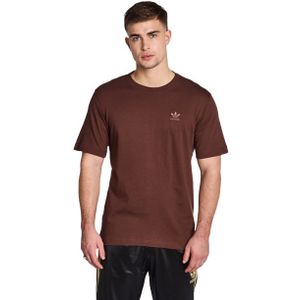 Adidas Essentials T-shirts Heren - Bruin - Maat M - Katoen Jersey