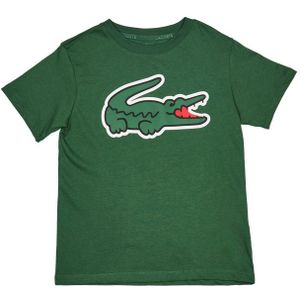 Lacoste Sport T-shirts Kinder - Groen - Maat 122 - 130 CM - Katoen Jersey