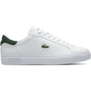 Lacoste Powercourt Heren Schoenen - Wit - Maat: 40 - Leer - Foot Locker