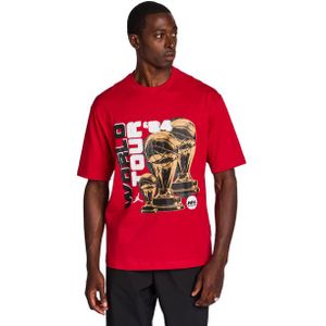 Jordan World Tour T-shirts Heren - Rood - Maat L - Katoen Jersey