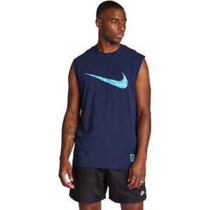 Nike Giannis Vesten Heren - Blauw - Maat XL - Katoen Jersey