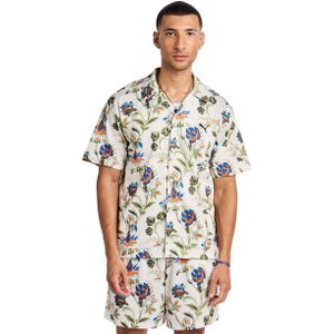 Puma Floral Sport T-shirts Heren - Wit - Maat S - Poly Mesh
