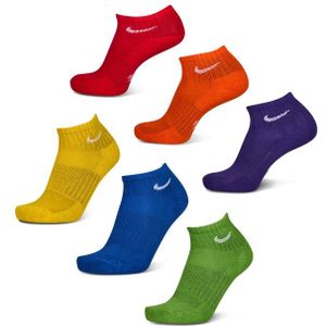Nike Kids Crew 6 Pack Sokken Unisex - Rood - Maat 38 - 42 - Katoen