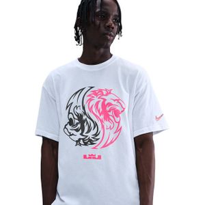 Nike LeBron T-shirts Heren - Wit - Maat S - Katoen Jersey