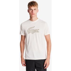 Lacoste Big Croc Logo T-shirts Heren - Wit - Maat S