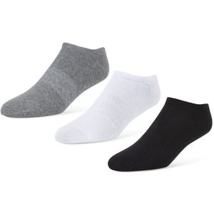 Foot Locker 3 Pack Active Dry No-show Sokken Unisex - Grijs - Maat 43-46