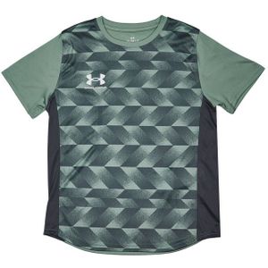 Under Armour - Challenger All Over Print - T-shirt - Silica Green