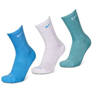 Nike Everyday Cushioned Crew 3 Pack Sokken Unisex - Blauw - Maat 34 - 38