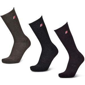 New Balance Crew 3 Pack Sokken Unisex - Zwart - Maat 35-38 - Katoen