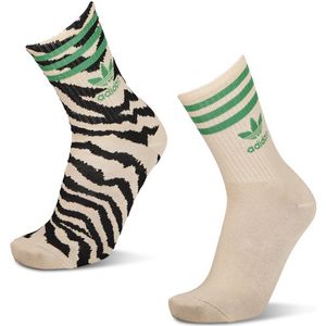 Adidas Crew 2 Pack Sokken Unisex - Zwart - Maat 40-42