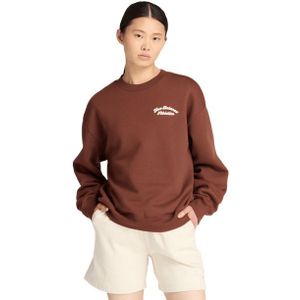 New Balance fleece Sweatshirts Dames - Bruin - Maat L - Katoen Jersey