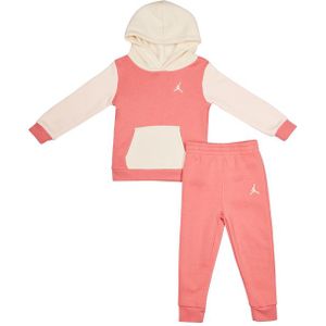 Jordan Brooklyn Color Block Trainingspakken Baby - Roze - Maat 74 - 80 CM - Katoen Fleece