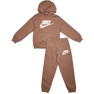 Nike Club Chenille Trainingspakken Peuter - Bruin - Maat 92 - 98 CM - Katoen Fleece