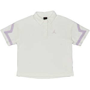 Jordan Ksa Brooklyn Diamond Poloshirts Kinder - Wit - Maat 128 - 137 CM - Katoen French Terry