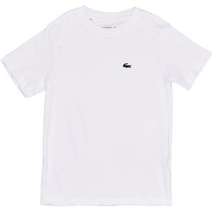 Lacoste Classic T-shirts Kinder - Wit - Maat 122 - 130 CM - Katoen Jersey