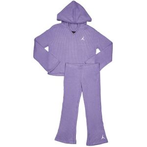 Jordan Rib Trainingspakken Peuter - Paars - Maat 92 - 98 CM - Poly Jersey