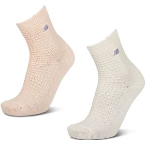 New Balance Quarter 2 Pack Sokken Unisex - Groen - Maat 39-42 - Katoen