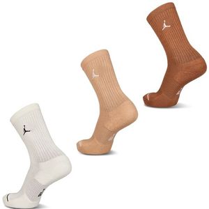 Jordan Everyday Cushioned Ankle 3 Pack Sokken Unisex - Bruin - Maat 43 - 46 - Katoen
