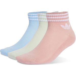 Adidas Ankle 3 Pack Unisex Sokken - Roze - Maat: 37-39 - Katoen - Foot Locker
