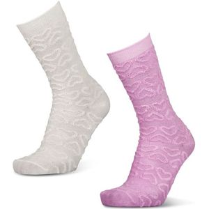 Foot Locker Crew 2 Pack Sokken Unisex - Roze - Maat 35 - 38 - Katoen