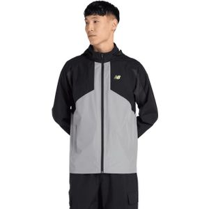 New Balance Utility Woven Jacket Jassen Heren - Zwart - Maat L - Poly Jersey