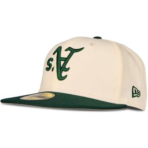 New Era 59fifty Mlb Oakland Athletics Petten Unisex - Wit - Maat 7 3/8 - Katoen