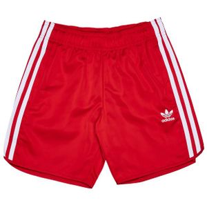 Adidas Adicolor 3-stripes Korte Broeken Kinder - Rood - Maat 147 - 152 CM - Poly Woven