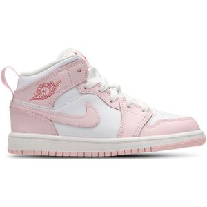 Jordan Aj1 Mid Peuterschoenen - Roze - Maat 35 - Leer