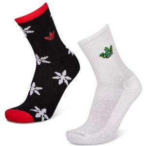 Adidas Crew 2 Pack Sokken Unisex - Zwart - Maat 43-45