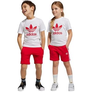 Adidas Trefoil Trainingspakken Peuter - Rood - Maat 105 - 110 CM
