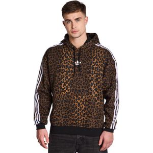 Adidas Graphics Hoodies Heren - Bruin - Maat XS - Katoen Fleece