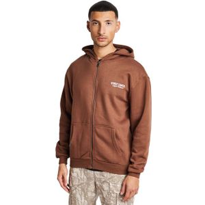 Street Cartel Russo Hoodies Heren - Bruin - Maat S