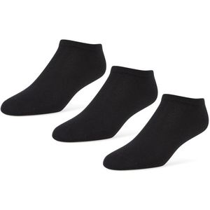 Foot Locker 3 Pack Active Dry Low-cut Sokken Unisex - Zwart - Maat 27-34