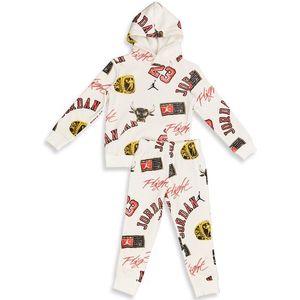Jordan Essentials Aop Trainingspakken Baby - Wit - Maat 80 - 86 CM - Katoen Fleece