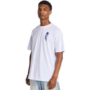 Puma Floral Sport T-shirts Heren - Wit - Maat L - Katoen Jersey