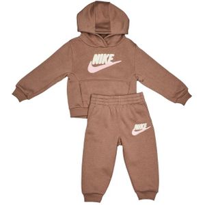 Nike Club Chenille Trainingspakken Baby - Bruin - Maat 74 - 80 CM - Katoen Fleece