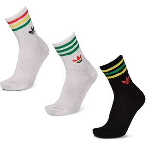 Adidas Mid Cut Crew 3 Pack Sokken Unisex - Wit - Maat 37-39