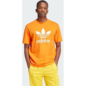 Adidas Trefoil T-shirts Heren - Oranje - Maat L